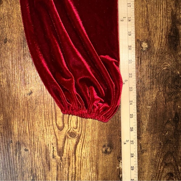 Vici Top Womens XL Burgundy Walker Velvet Scoop Neck Bodysuit Open Back Cutout - Picture 10 of 11